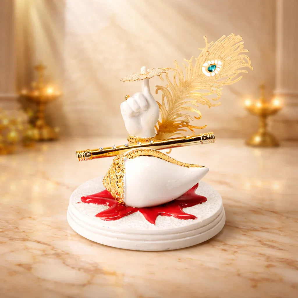 Gold Peacock Statue for Home Decor - Metal Alloy Decorative Figurine - Prabhuratan