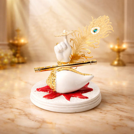 Gold Peacock Statue for Home Decor - Metal Alloy Decorative Figurine - Prabhuratan