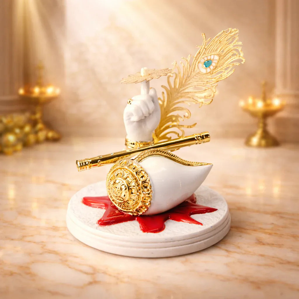 Gold Peacock Statue for Home Decor - Metal Alloy Decorative Figurine - Prabhuratan