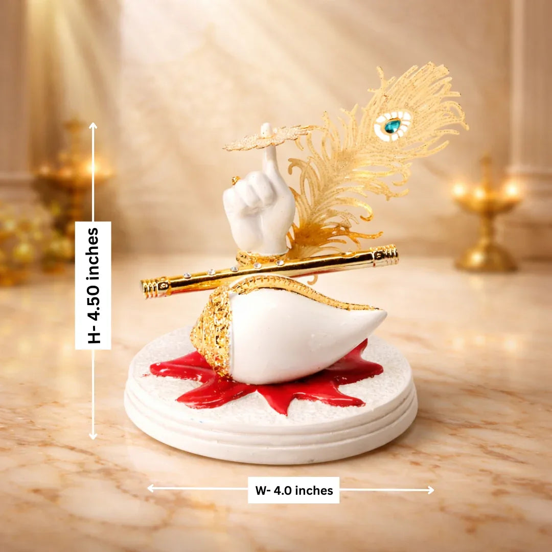 Gold Peacock Statue for Home Decor - Metal Alloy Decorative Figurine - Prabhuratan